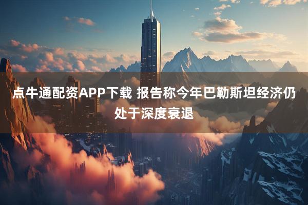 点牛通配资APP下载 报告称今年巴勒斯坦经济仍处于深度衰退